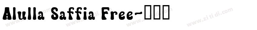 Alulla Saffia Free字体转换